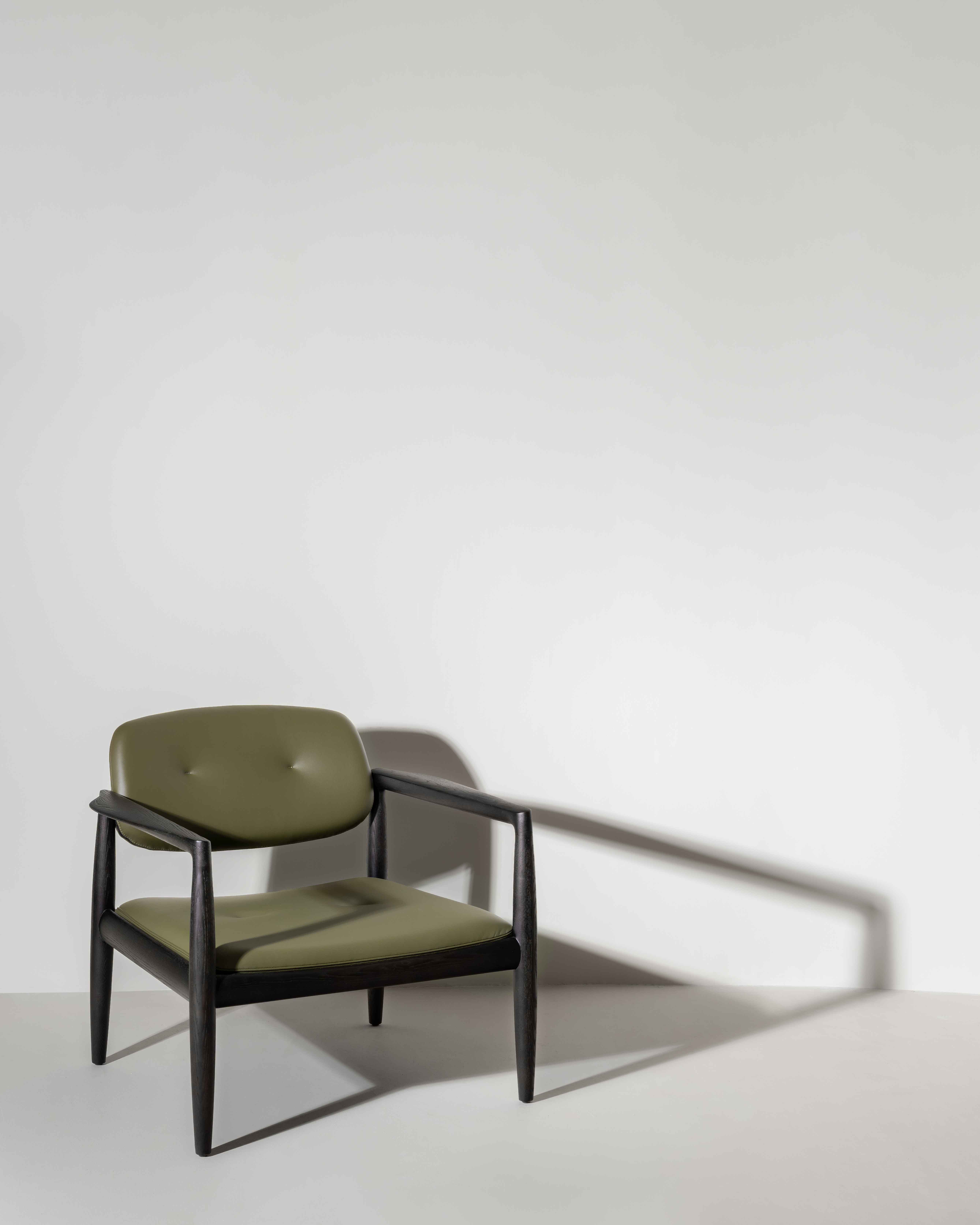 green armchair