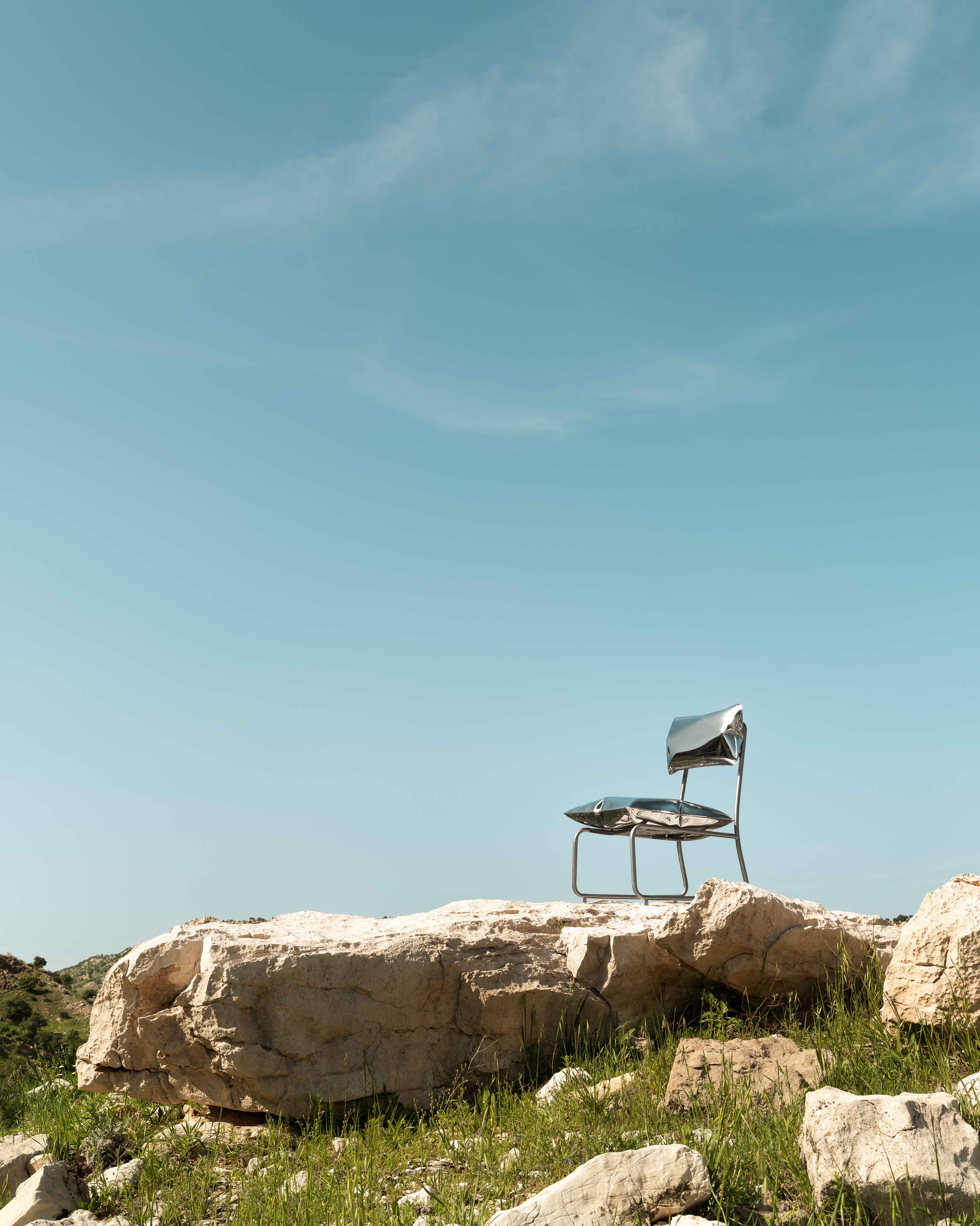 metallic armchair 2